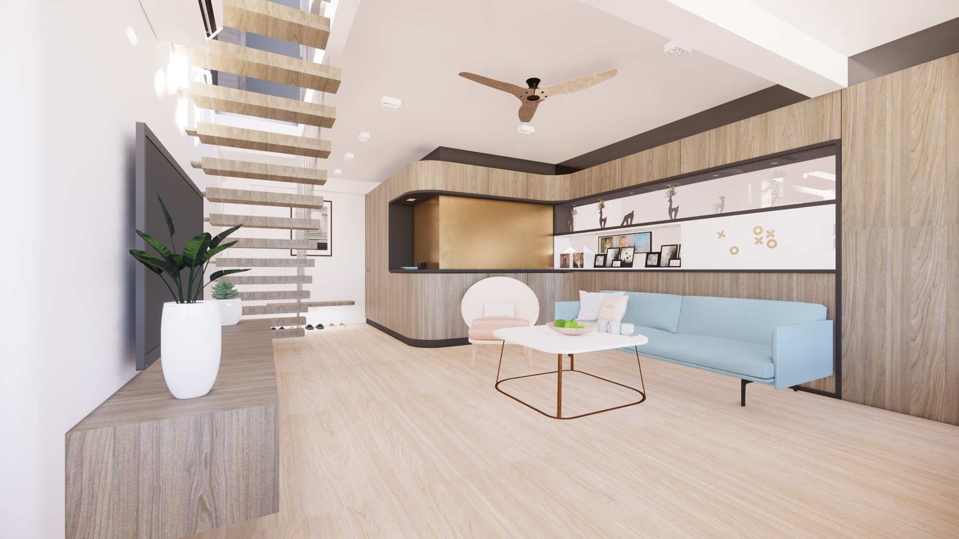 Tony Tsui - FAT Design Studio - Top Roof Duplex Renovation